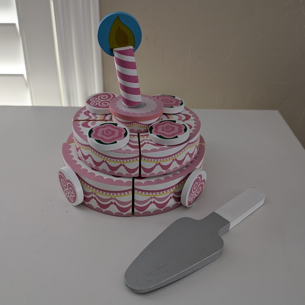 Melissa And Doug Velcro Birthday Cake Set
